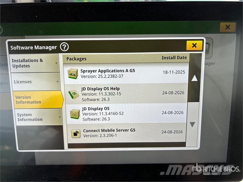 John Deere 616R 120 ft 4x4 High Clearance Self-Propelled Spra Pulverizadores autopropulsados