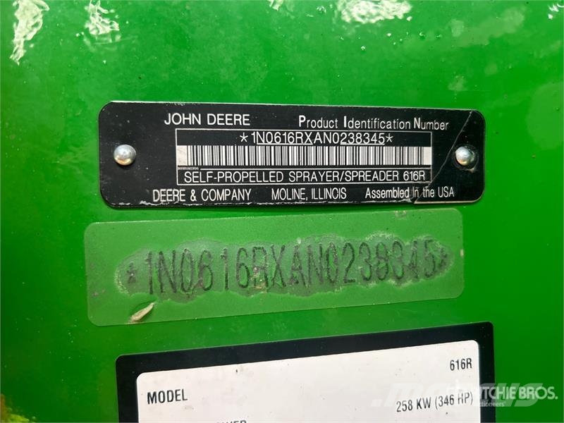 John Deere 616R 133 ft 4x4 High Clearance Self-Propelled Spra Itsekulkevat ruiskut
