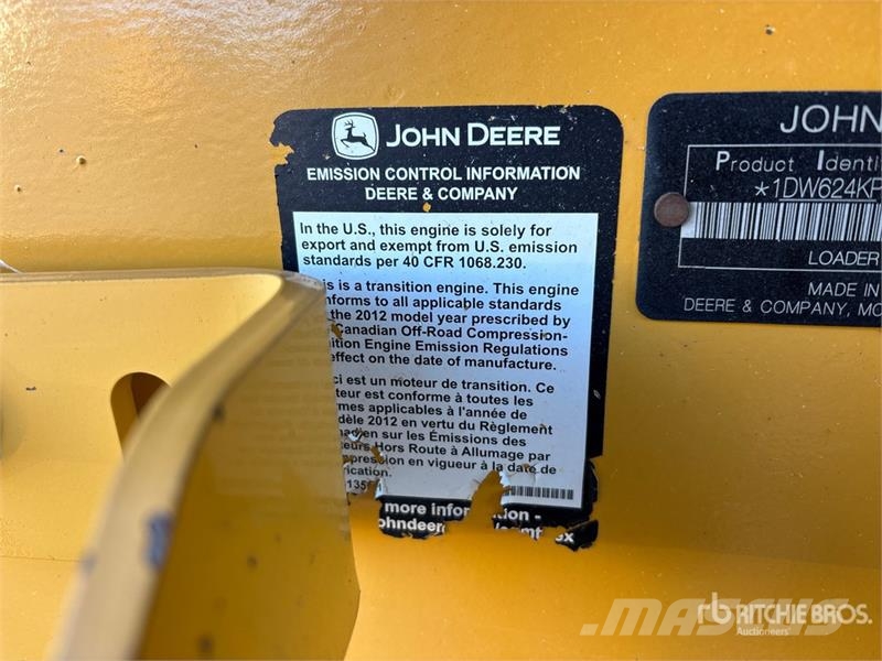 John Deere 624 K Wheel Loader Iekrāvēji uz riteņiem