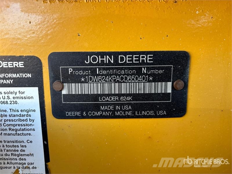 John Deere 624 K Wheel Loader Iekrāvēji uz riteņiem