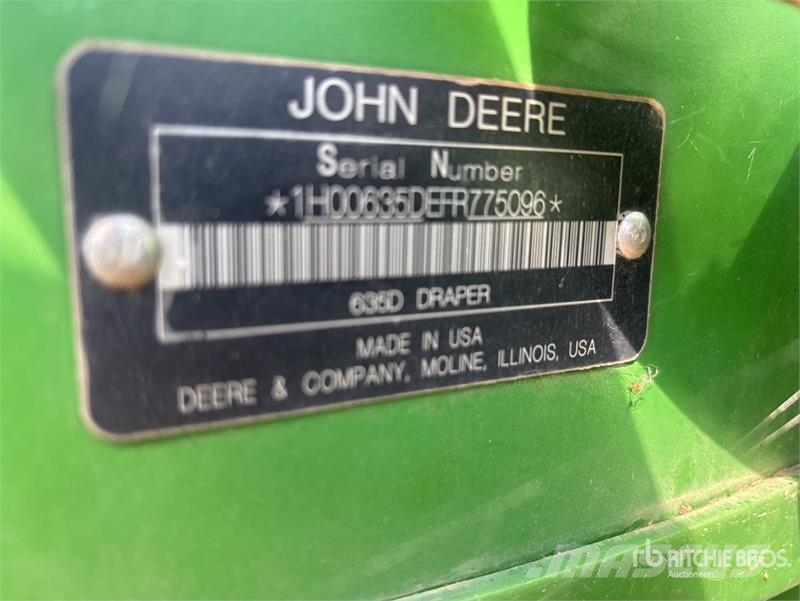 John Deere 635D 콤바인 헤드