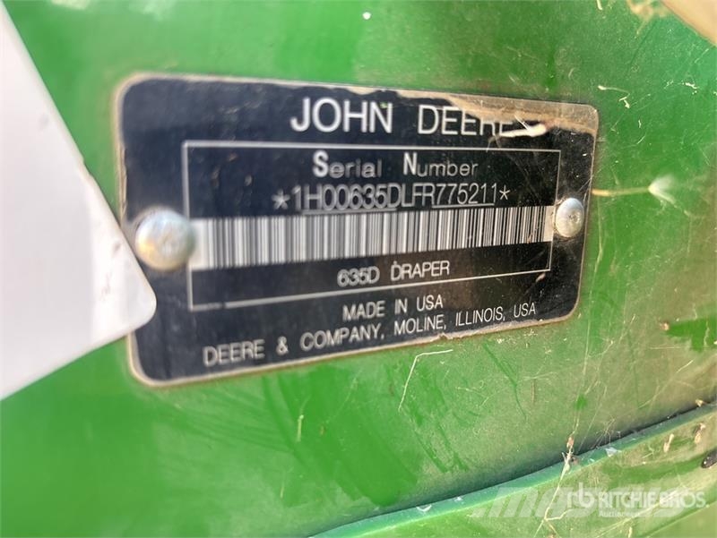 John Deere 635D 콤바인 헤드