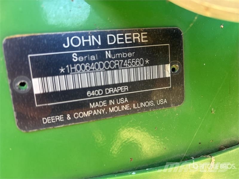 John Deere 640D 콤바인 헤드