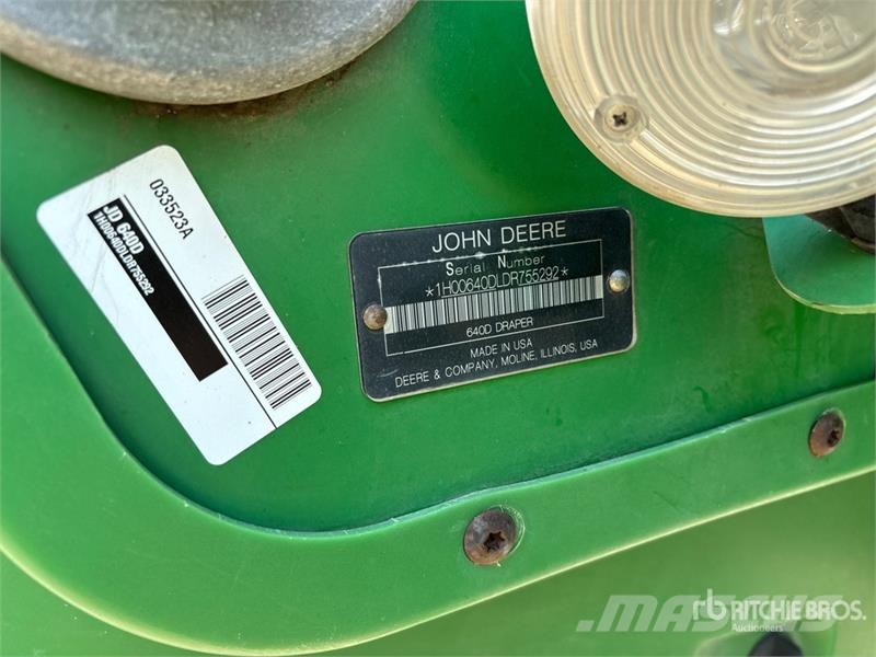 John Deere 640D رؤوس الحصادات الدراسات