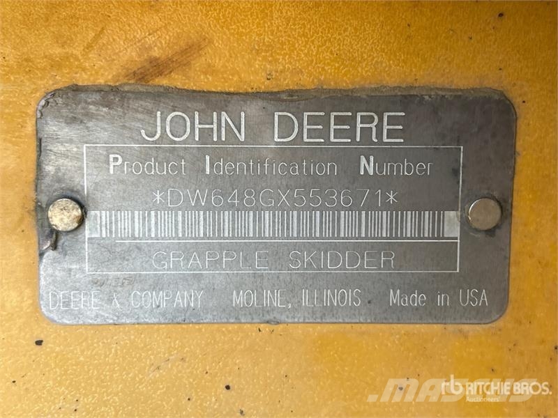 John Deere 648G Skidder (Inoperable) Stammelunner