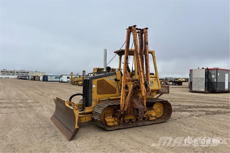 John Deere 650H LGP Combination Pipelayer w/ Midwestern M520 Rohrverlegeraupen