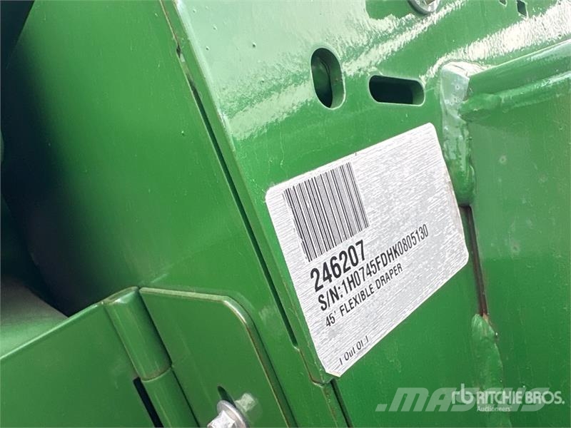 John Deere 745FD 45 ft Hydraflex Draper Combine Header Cabeçotes de colheitadeira