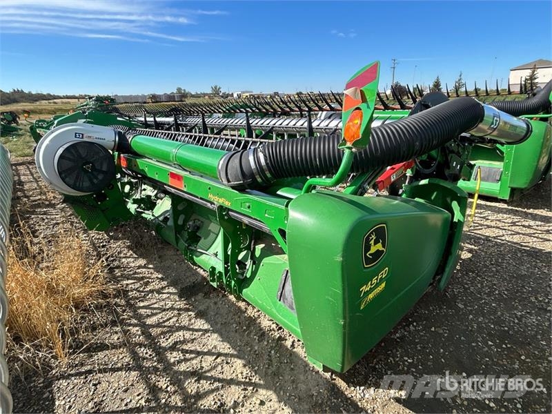 John Deere 745FD 45 ft Hydraflex Draper Combine Header Cabezales de cosechadoras combinadas