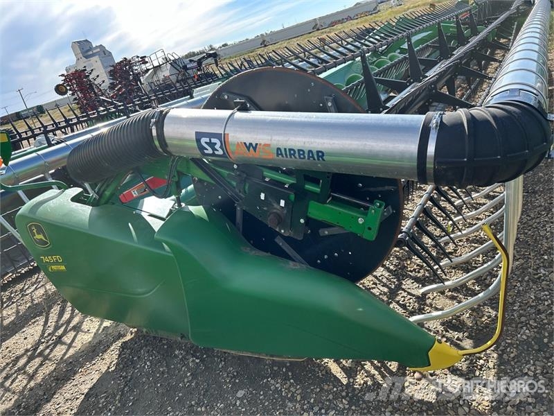 John Deere 745FD 45 ft Hydraflex Draper Combine Header Cabezales de cosechadoras combinadas