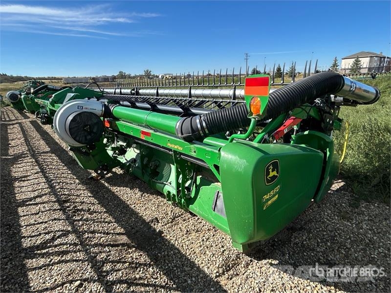John Deere 745FD 45 ft Hydraflex Draper Combine Header Cabezales de cosechadoras combinadas