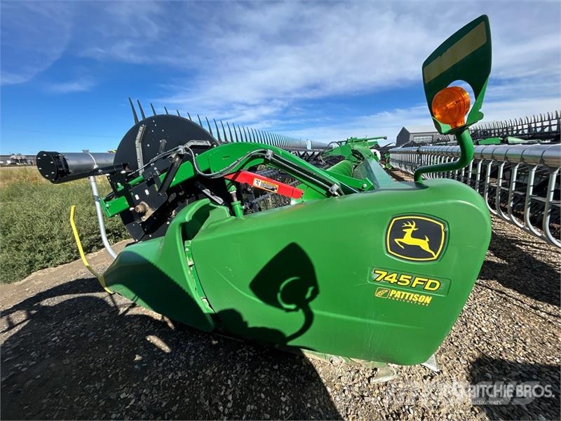 John Deere 745FD 45 ft Hydraflex Draper Combine Header Cabezales de cosechadoras combinadas