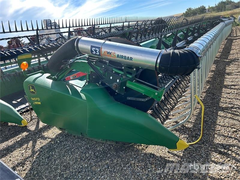 John Deere 745FD 45 ft Hydraflex Draper Combine Header Cabeçotes de colheitadeira