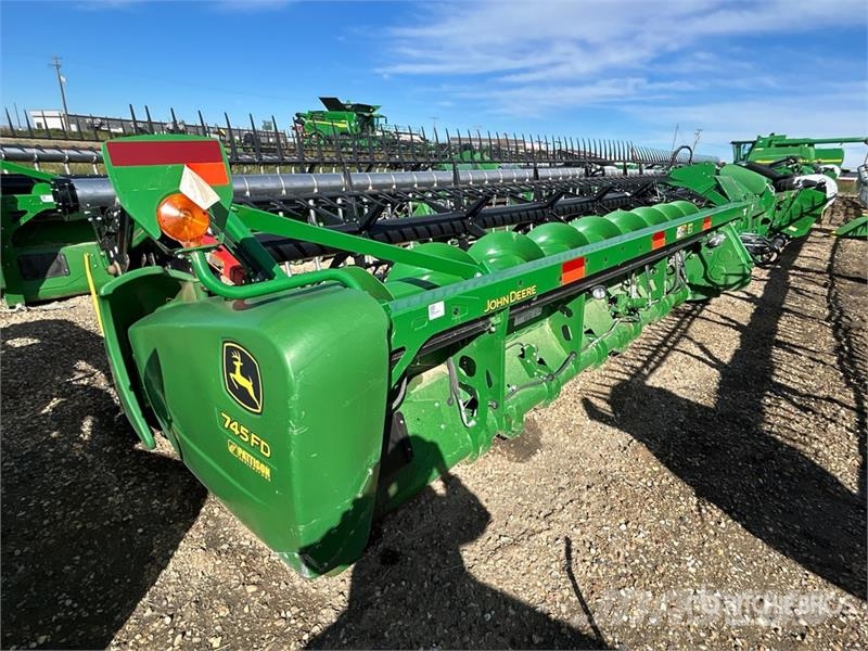 John Deere 745FD 45 ft Hydraflex Draper Combine Header Cabeçotes de colheitadeira