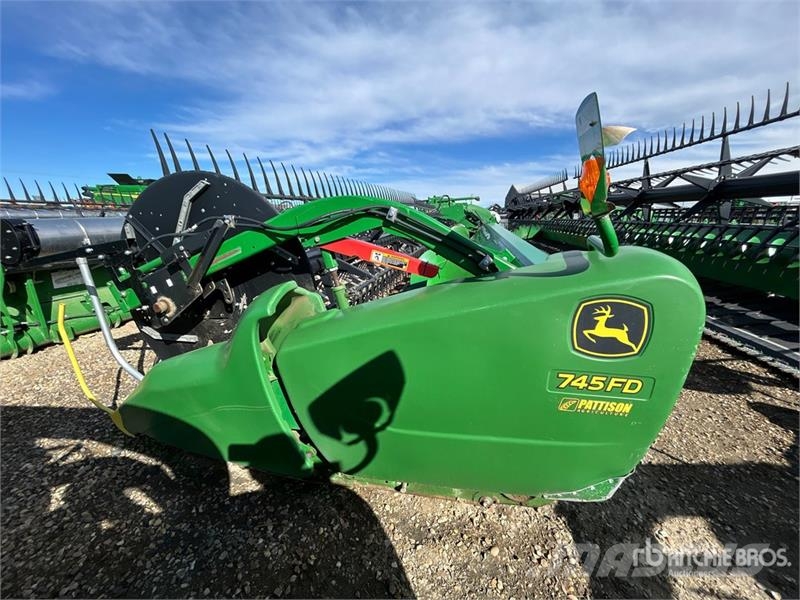John Deere 745FD 45 ft Hydraflex Draper Combine Header Cabeçotes de colheitadeira