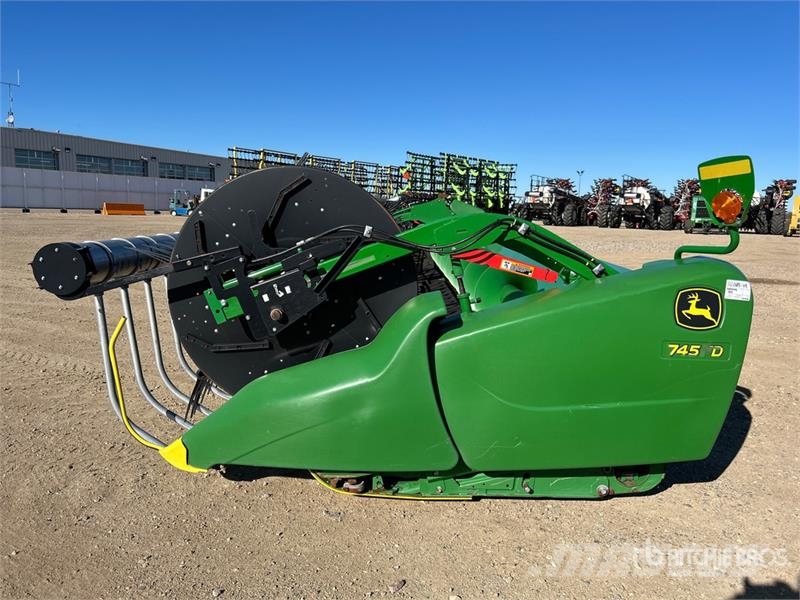 John Deere 745FD 45 ft Hydraflex Draper Combine Header Cabeçotes de colheitadeira