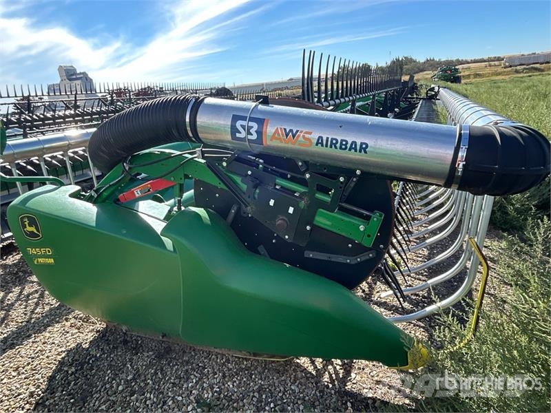 John Deere 745FD 45 ft Hydraflex Draper Combine Header Cabezales de cosechadoras combinadas