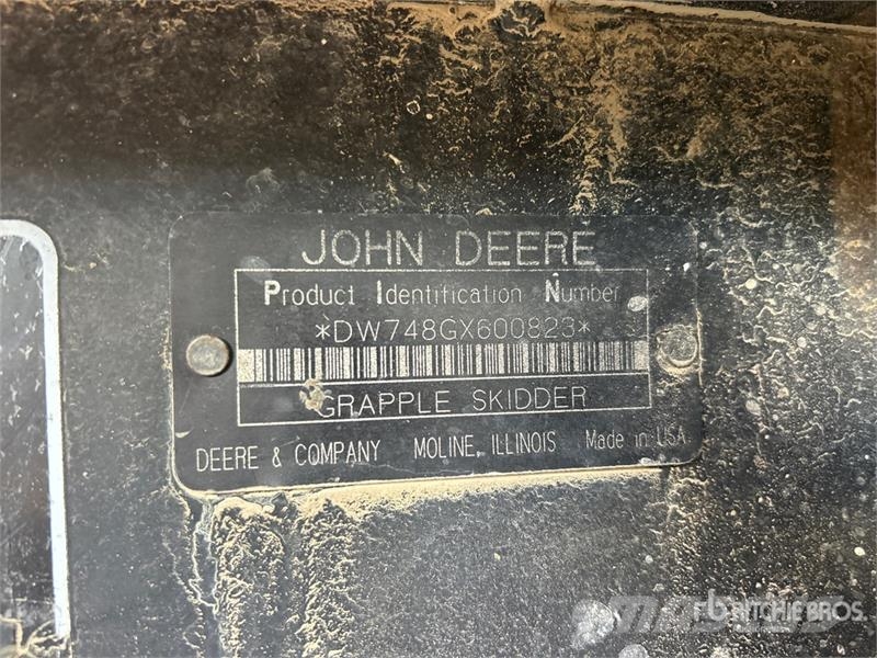 John Deere 748G3 4x4 Skidder Miško vilkikai