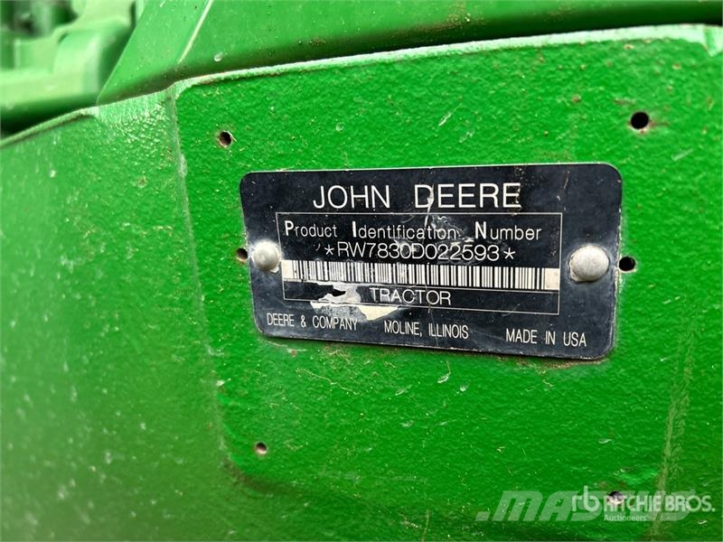 John Deere 7830 4WD Tractor Traktorit