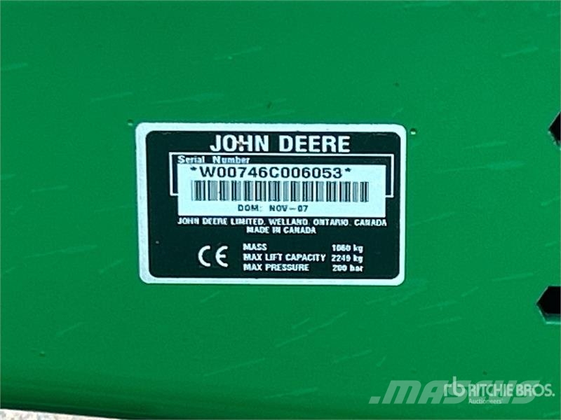 John Deere 7830 4WD Tractor Traktoriai