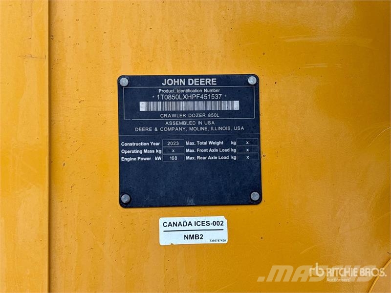 John Deere 850L Crawler Dozer Buldožeri guseničari