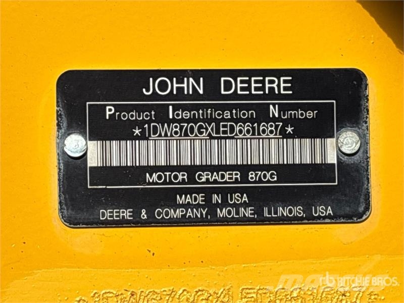 John Deere 870G Motor Grader Grejderi