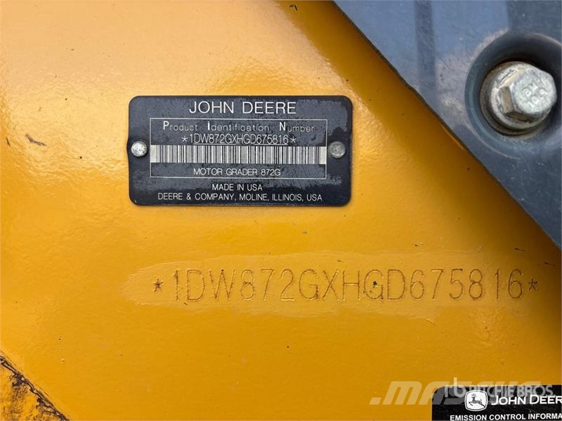 John Deere 872G Grejderi