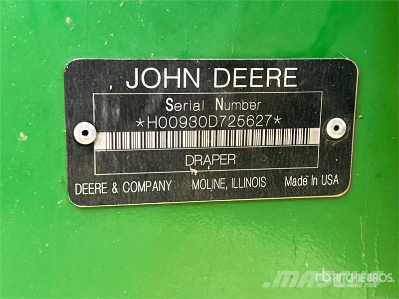 John Deere 930D رؤوس الحصادات الدراسات