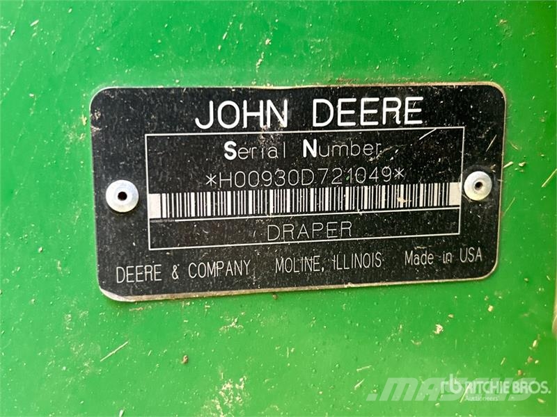 John Deere 930D رؤوس الحصادات الدراسات