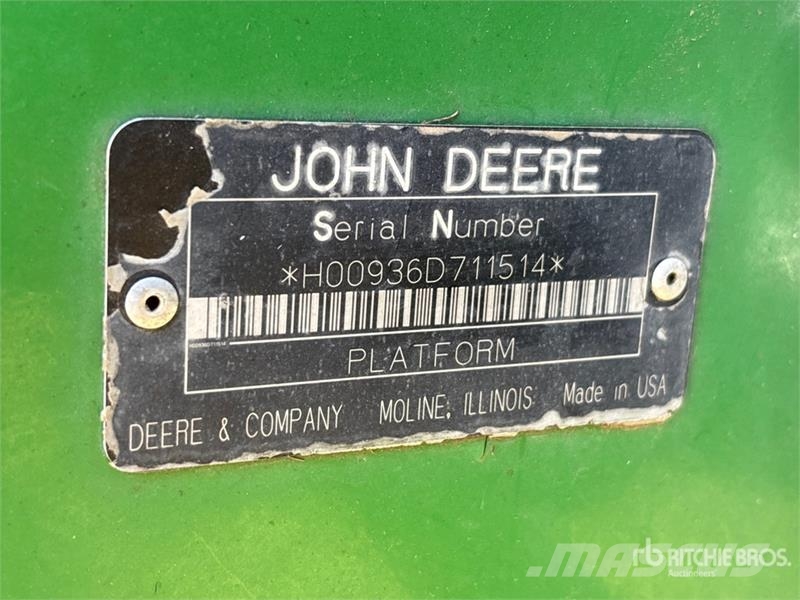 John Deere 936D رؤوس الحصادات الدراسات