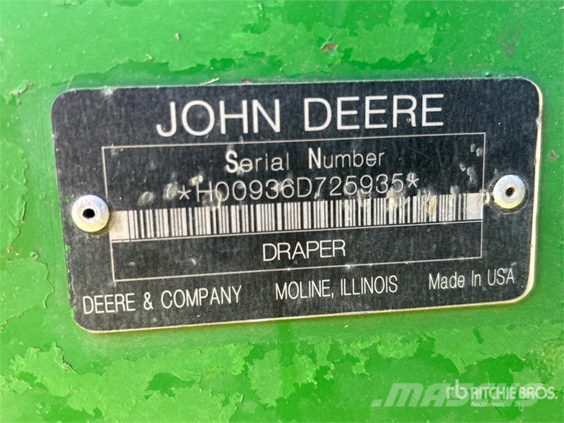 John Deere 936D Testate per mietitrebbie