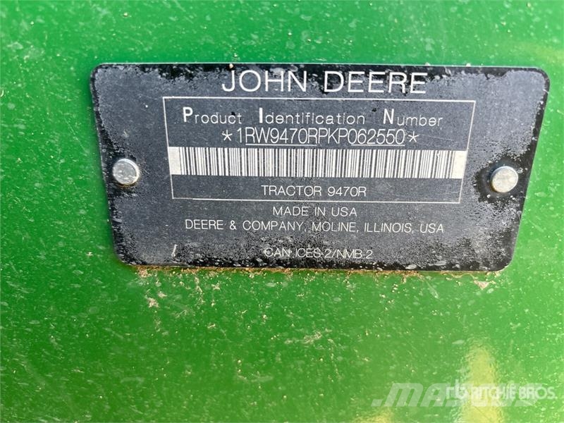 John Deere 9470R 4WD Tractor Traktoriai