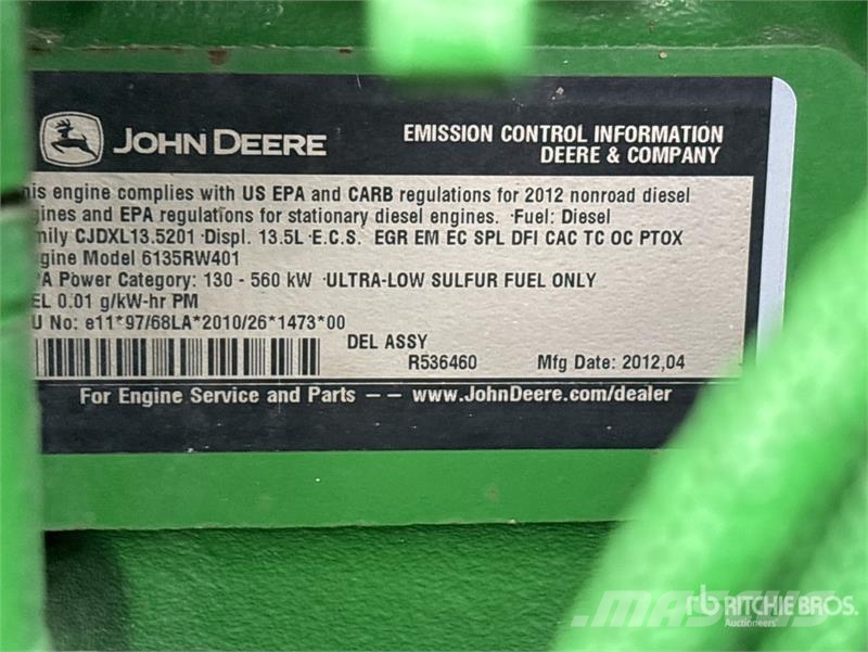 John Deere 9560R Otra maquinaria agrícola