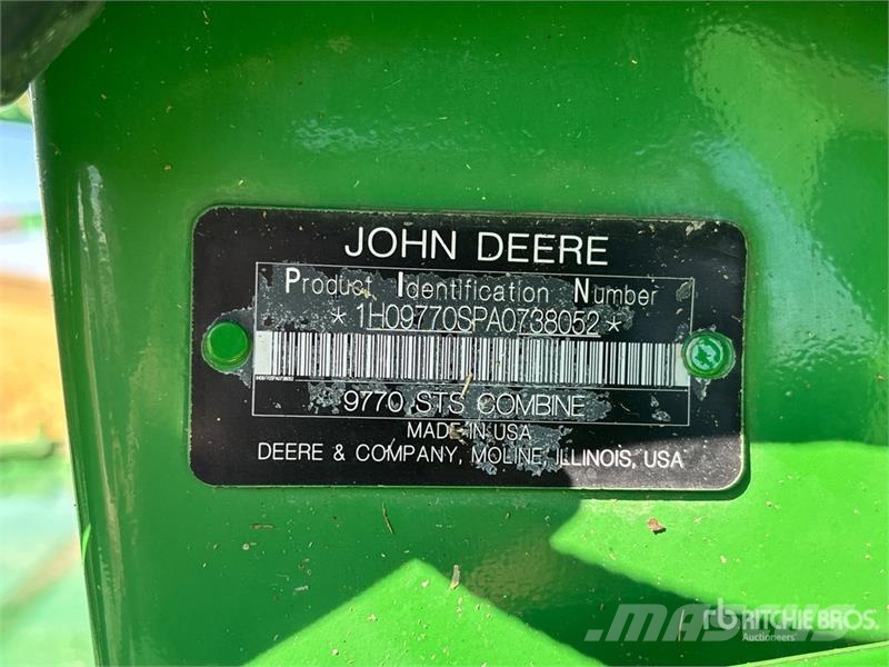 John Deere 9770 STS Skördetröskor