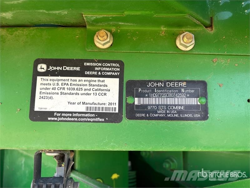 John Deere 9770 STS Skördetröskor