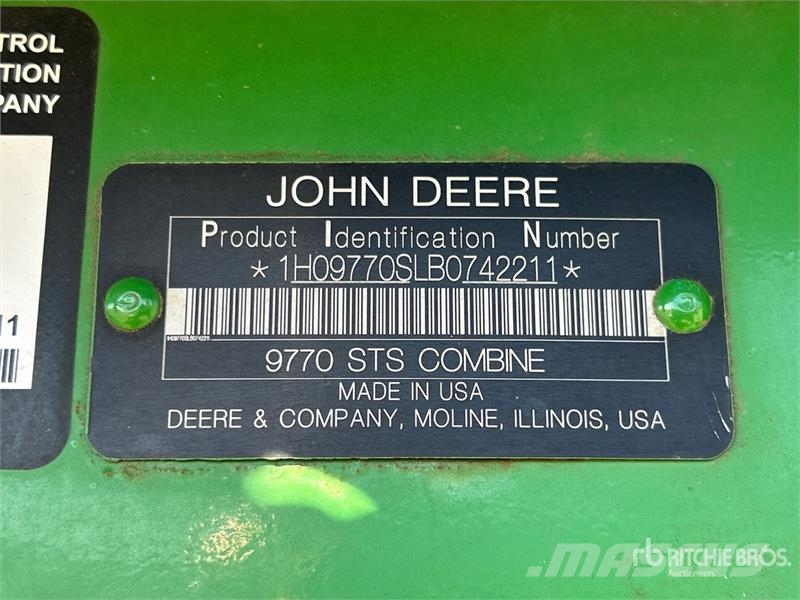 John Deere 9770 STS حصادات
