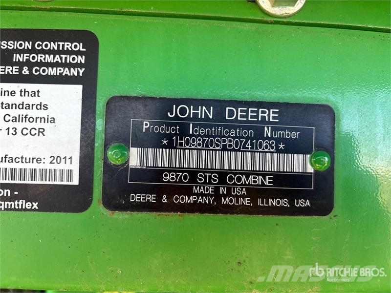 John Deere 9870 STS Mähdrescher