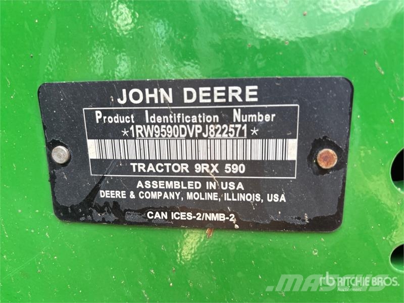 John Deere 9RX 590 Track Tractor Trattori