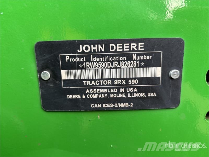 John Deere 9RX 590 Track Tractor Traktörler