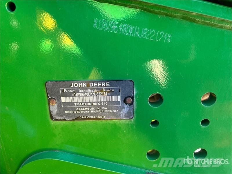 John Deere 9RX 640 Track Tractor Traktörler