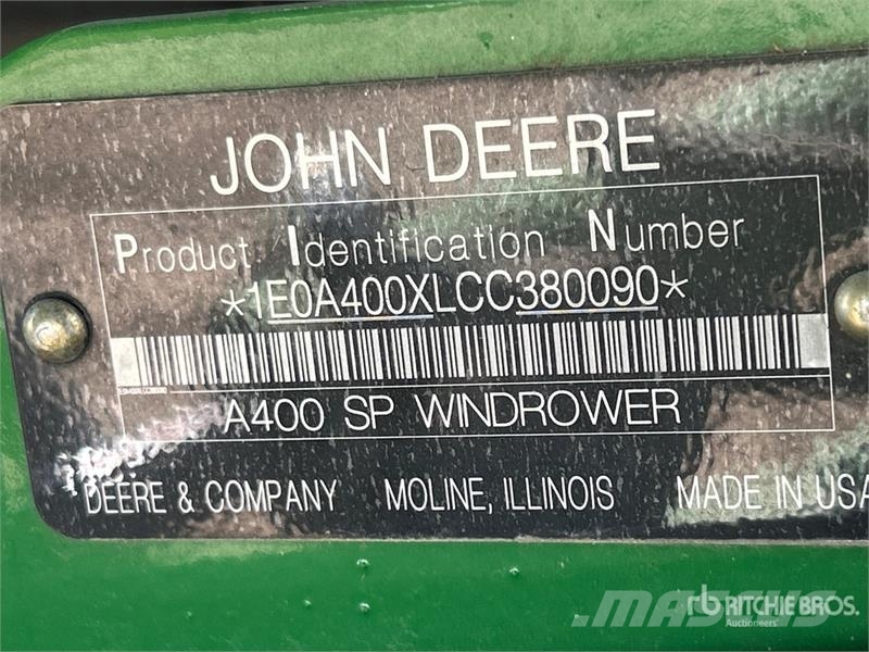 John Deere A400 Swather Windrower Sakupljači