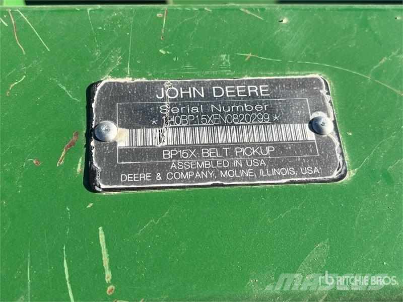John Deere BP15 15 ft Belt Combine Pickup Header Testate per mietitrebbie