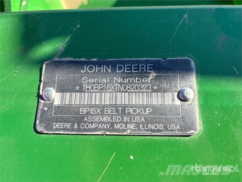 John Deere BP15 15 ft Belt Combine Pickup Header Testate per mietitrebbie