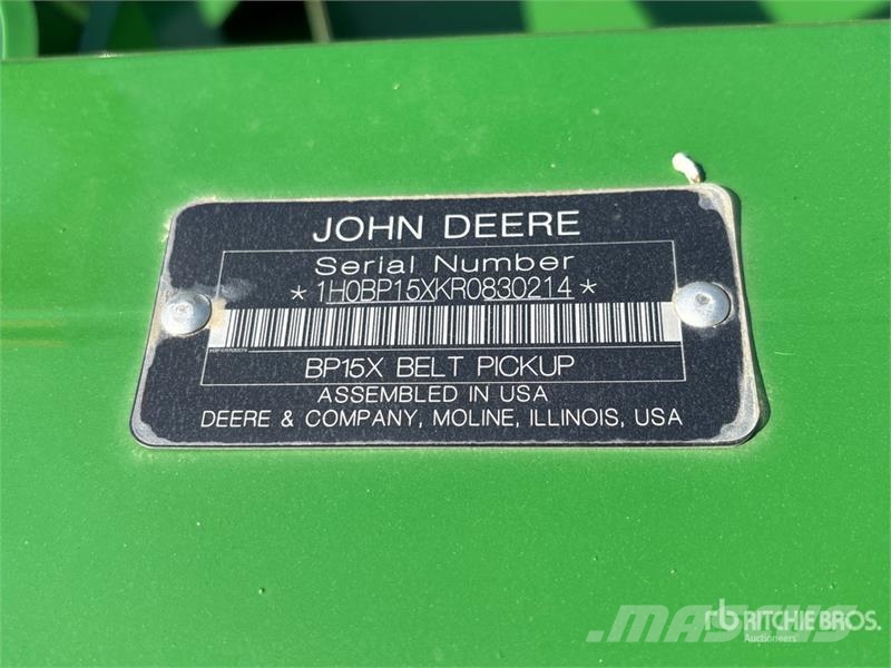 John Deere BP15 15 ft Draper Combine Pickup Header Erntevorsätze