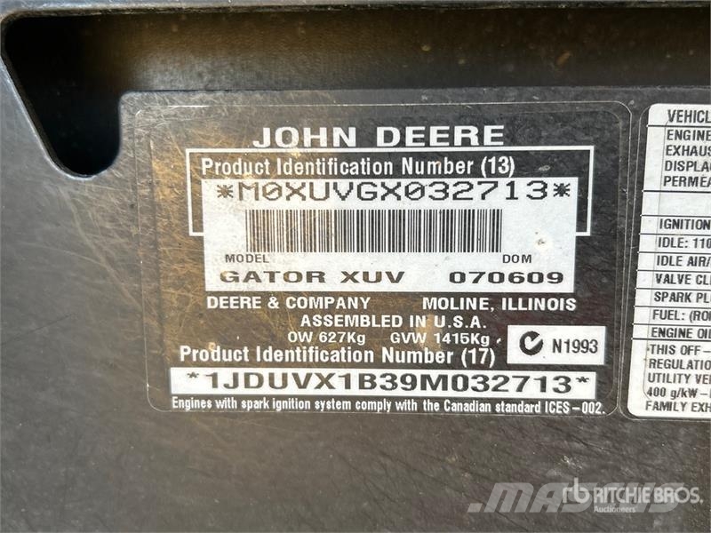 John Deere Gator 620I 4x4 Utility Vehicle Mini utilitaire