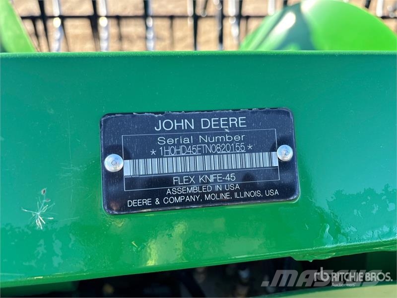 John Deere HD45F 45 ft Hinged Flex Draper Combine Header Erntevorsätze