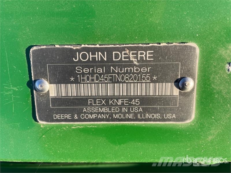 John Deere HD45F 45 ft Flex Draper Combine Header コンバイン・ハーベスター・ヘッド