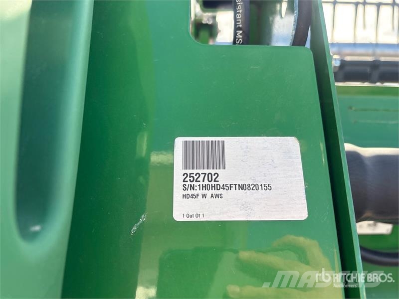 John Deere HD45F 45 ft Flex Draper Combine Header Erntevorsätze