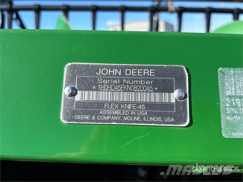 John Deere HD45F 45 ft Flex Draper Combine Header Maaidorser aanbouwdelen