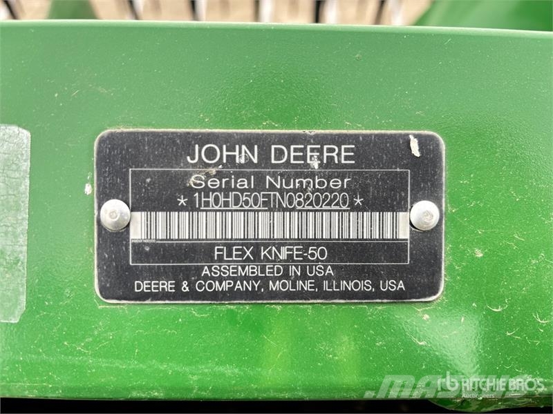John Deere HD50F 50 ft Hinged Flex Draper Combine Header コンバイン・ハーベスター・ヘッド