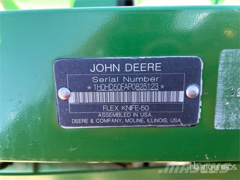 John Deere HD50F 50 ft Flex Knife Combine Header 콤바인 헤드